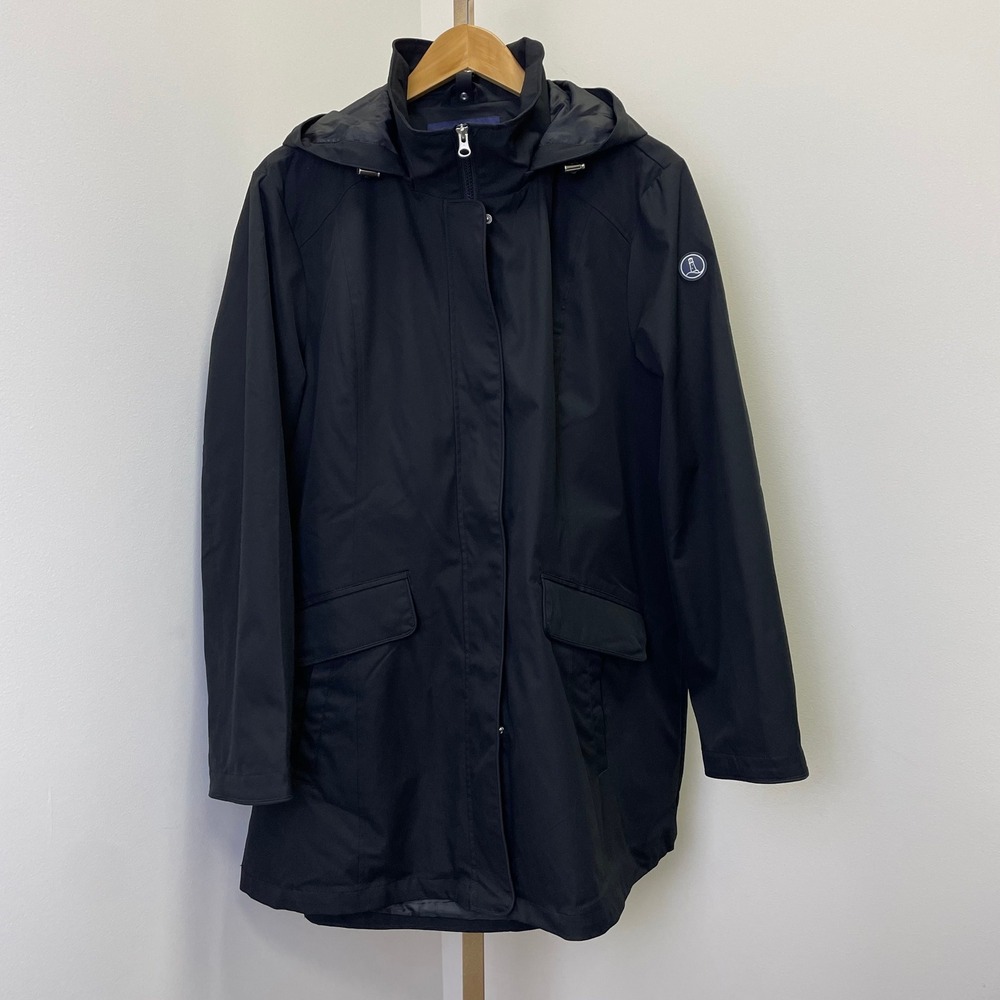 NEW Lands End Women's XXL Squall Jacket Waterproof Lightly Lined Hooded Rain